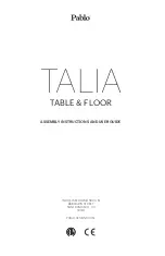 Pablo Talia Assembly Instructions And User Manual preview