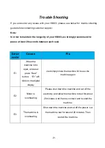 Preview for 22 page of PAC FOOD VS603 User Manual