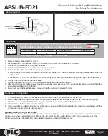 Preview for 2 page of PAC AmpPRO SUB Manual