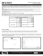 Preview for 4 page of PAC AP4-FD11 Manual