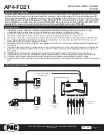 PAC AP4-FD21 Manual preview