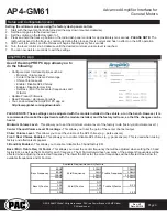 Preview for 4 page of PAC AP4-GM61 Quick Start Manual