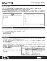 Preview for 10 page of PAC AP4-TY11 Instructions Manual