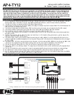 Предварительный просмотр 1 страницы PAC AP4-TY12 Manual