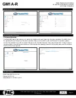 Предварительный просмотр 4 страницы PAC GM1A-R Quick Start Manual