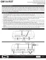 PAC GM1A-RST Quick Start Manual предпросмотр