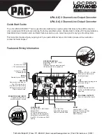 PAC L.O.C.PRO ADVANCED LPA-2.2 Quick Start Manual preview