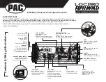 PAC L.O.C.PRO ADVANCED LPA-E4 Quick Start Manual предпросмотр