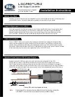 Preview for 1 page of PAC L.O.C.PRO LP5-2 Installation Instructions