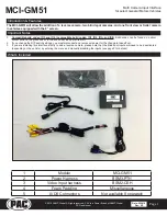 PAC MCI-GM51 Manual preview