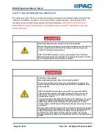 Preview for 20 page of PAC R6000S Operation Manual