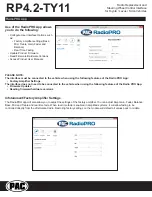 Предварительный просмотр 14 страницы PAC RadioPRO4 RP4.2-TY11 Manual