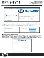 Предварительный просмотр 23 страницы PAC RadioPRO4 RP4.2-TY11 Manual