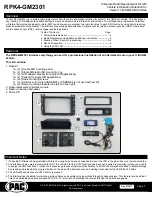 Предварительный просмотр 1 страницы PAC RPK4-GM2301 Quick Start Manual