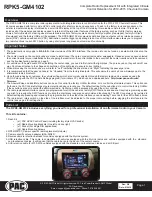 Preview for 1 page of PAC RPK5-GM4102 Manual