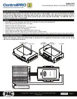 Preview for 1 page of PAC SWI-CP2 Manual