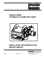 Paccar Winch BRADEN Gearmatic BG6A Installation Maintenance And Service Manual preview