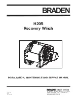 Preview for 1 page of Paccar Winch BRADEN H20R Installation Maintenance And Service Manual