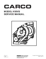 Preview for 1 page of Paccar Winch CARCO H50VS Service Manual