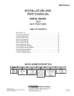 Paccar Winch PA58VS Installation And Parts Manual preview