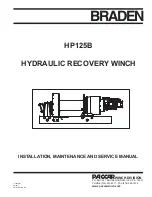 Preview for 1 page of Paccar BRADEN HP125B Installation Maintenance And Service Manual