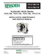 Paccar BRADEN PD10B Series Installation Maintenance And Service Manual preview