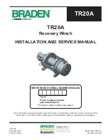 Preview for 1 page of Paccar Braden TR20A Installation And Service Manual