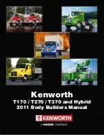 Paccar Kenworth T170 2011 Builder'S Manual preview