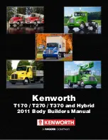Paccar Kenworth T170 Hybrid 2011 Builder'S Manual preview