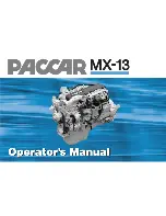 Paccar MX-13 Operator'S Manual preview