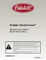 Paccar Peterbilt COMFORT CLASS Service Parts List preview