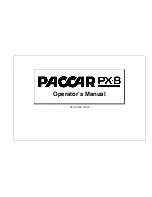 Preview for 3 page of Paccar PX 8 Operator'S Manual