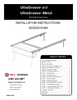 Pace Edwards UltraGroove Metal Installation Instructions Manual preview
