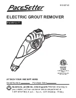 Preview for 1 page of Pace Setter G02743 Operating Instructions Manual