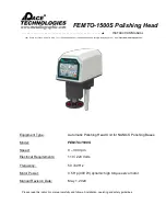 Pace Technologies FEMTO-1500S Instruction Manual preview