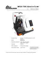 Pace Technologies MEGA-T300 Instruction Manual preview