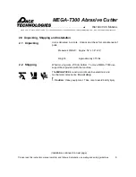 Preview for 10 page of Pace Technologies MEGA-T300 Instruction Manual