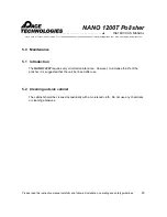 Preview for 24 page of Pace Technologies NANO 1200T Instruction Manual