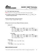 Preview for 44 page of Pace Technologies NANO 1200T Instruction Manual