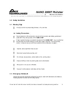 Preview for 10 page of Pace Technologies NANO 2000T Instruction Manual