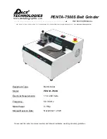 Preview for 1 page of Pace Technologies PENTA-7500S Instruction Manual