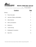 Preview for 2 page of Pace Technologies PENTA-7500S Instruction Manual