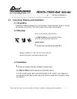 Preview for 9 page of Pace Technologies PENTA-7500S Instruction Manual