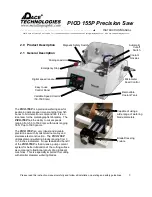 Preview for 7 page of Pace Technologies PICO 155P Precision Saw Instruction Manual