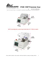 Preview for 10 page of Pace Technologies PICO 155P Precision Saw Instruction Manual