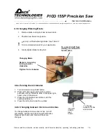 Предварительный просмотр 20 страницы Pace Technologies PICO 155P Precision Saw Instruction Manual