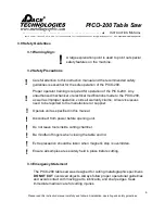 Preview for 11 page of Pace Technologies PICO-200 Instruction Manual