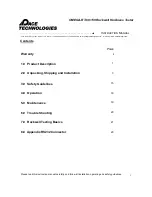 Preview for 2 page of Pace Technologies Rockwell OMEGA-RT-60/150 Instruction Manual