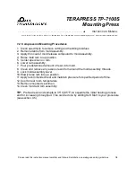 Preview for 39 page of Pace Technologies TERAPRESS TP-7100S Instruction Manual