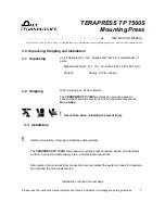 Preview for 11 page of Pace Technologies TERAPRESS TP 7500S Instruction Manual